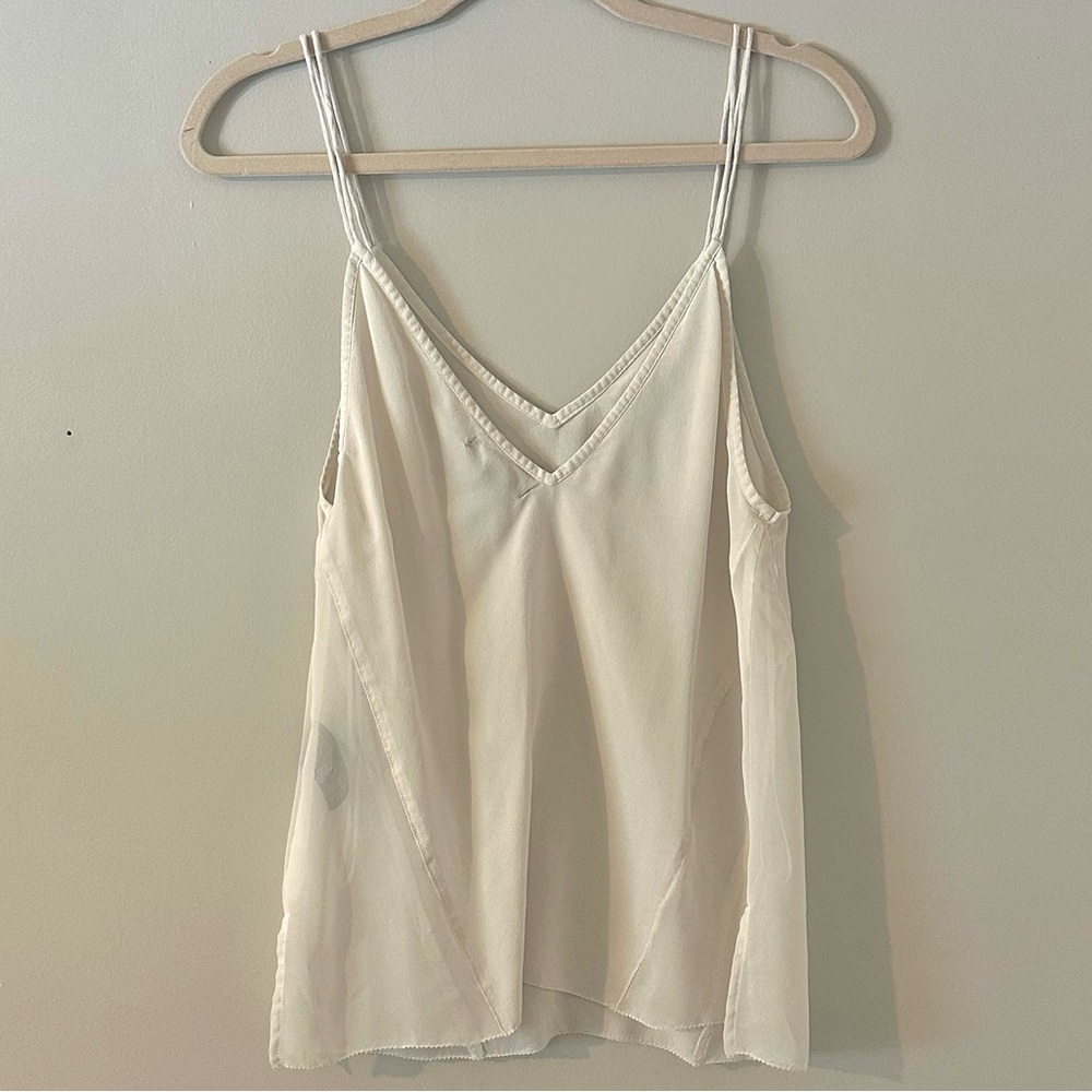 Dolce Vita Silk Camisole Tank Top Cream Size S